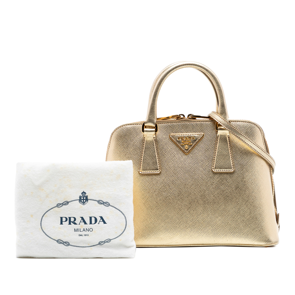 Pre-Loved Prada Small Saffiano Lux Promenade Satchel - Picture 7 of 7